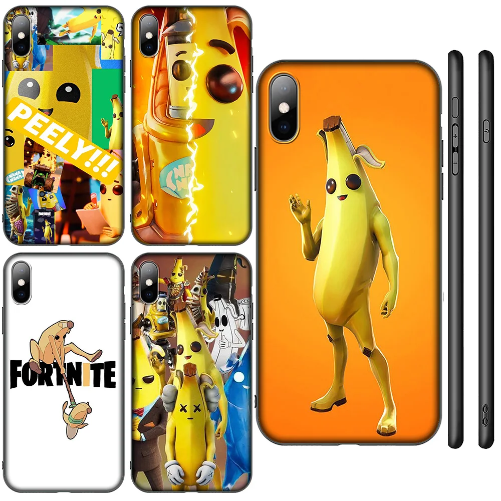 SA139 Peely SKIN Game Soft Case for iPhone 12 11 X XS XR Pro Max 6 6s Plus SE