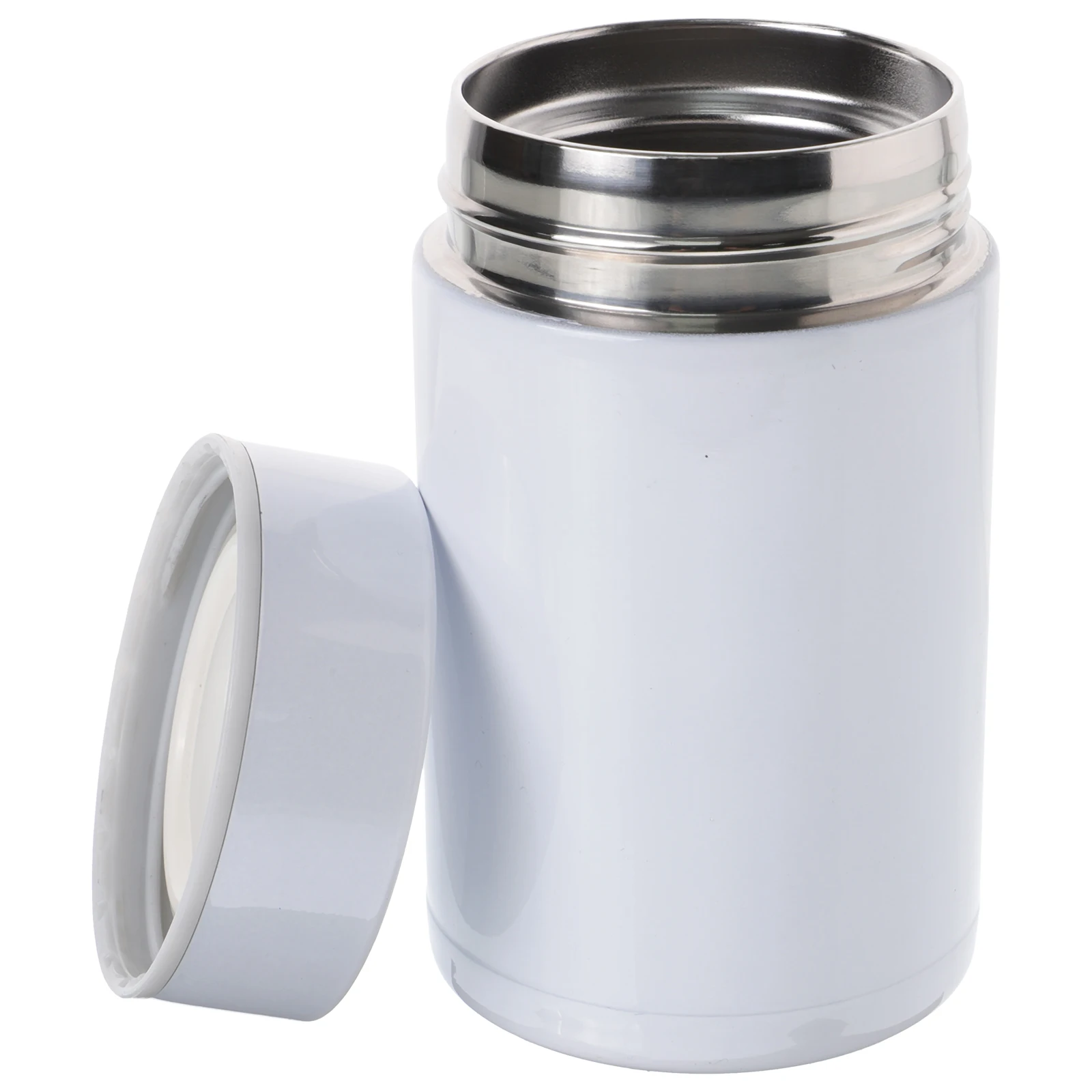 

Portable 260ML Steel Insulated Smoldering Cup 304 Long Term Insulation Cup For Lunch Heat Preservation Lunch Container White
