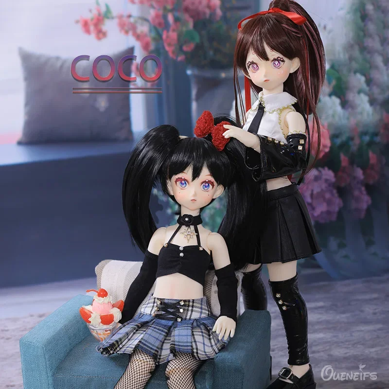 

COCO 1/4 BJD Doll Crop Top With Miniskirt Doll Soul Handcraft Fullset Resin Toys Gifts MSD Ball Jointed Dolls in Stock