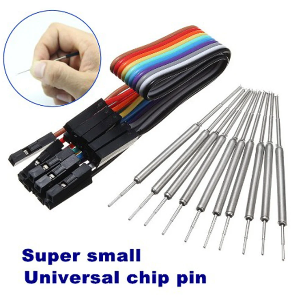 10pcs/Set Universal Chip Micro IC Clamp SOP SOIC TSOP MSOP SSOP IC Test Clip Pin Socket Adpter Programmer F/ Logic Analyzer