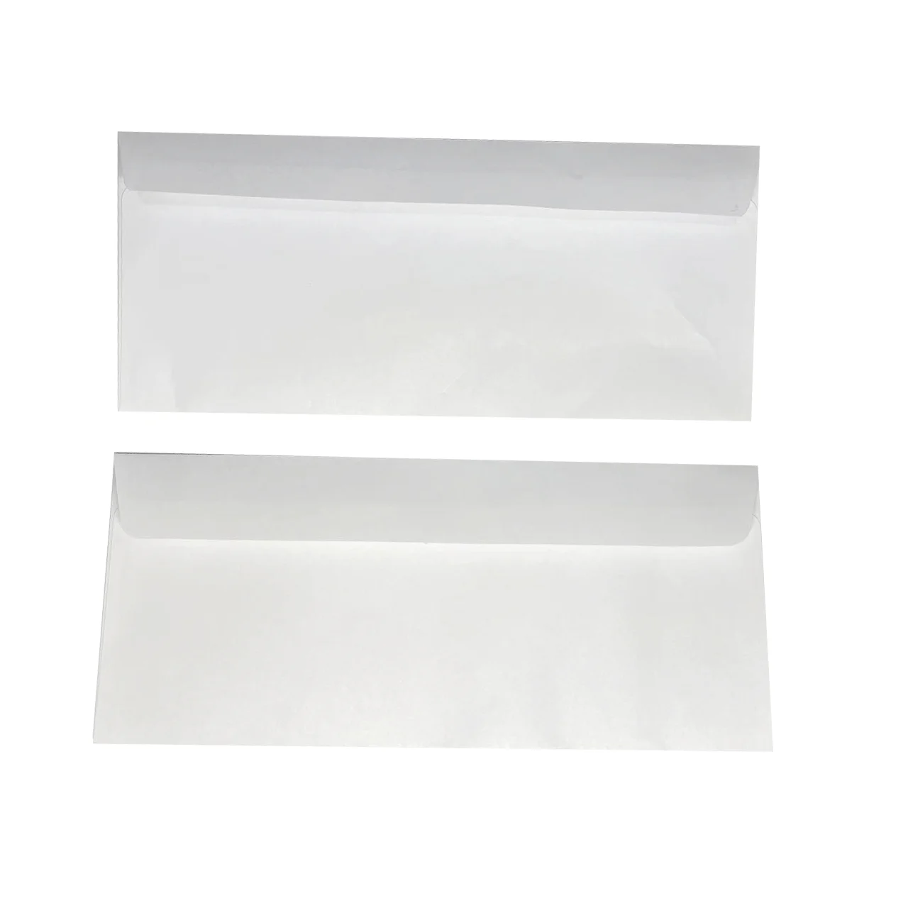 Fotografia 4: 50 Envelopes de Convite 8.86x4.53 Polegadas, Envelopes Brancos Autocolantes com Janela e Estilos Simples para Casamento e Festas
