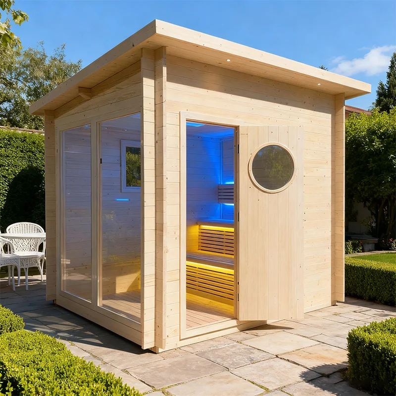 Outdoor Electric Sauna Alternative To Traditional Firewood Heater Safe Eco Friendly Commercial Custom