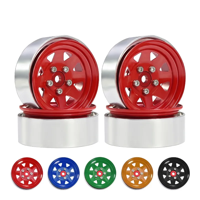 

1.9-inch Metal Stamped Wheel Hub for 1/10 RC Crawler Car AXIAL SCX10 III AX103007 Traxxas TRX4 Trendy Modification Accessories