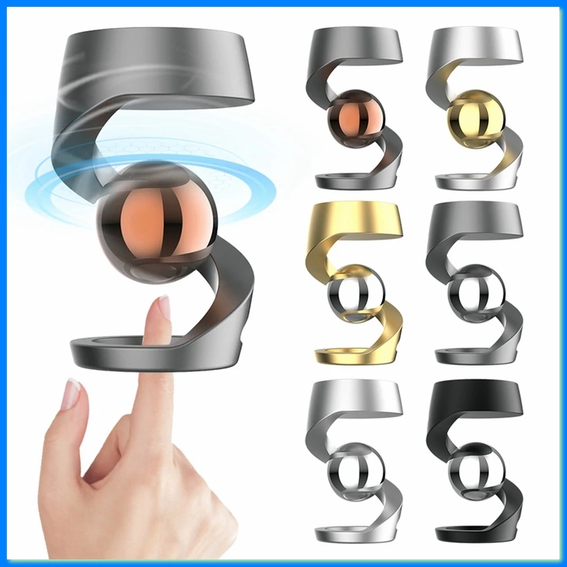 

Stress Relief Sculpture Anti- Desk Toy Desktop Floating Gyroscope Suitable for Desktop Decoration D-A57M