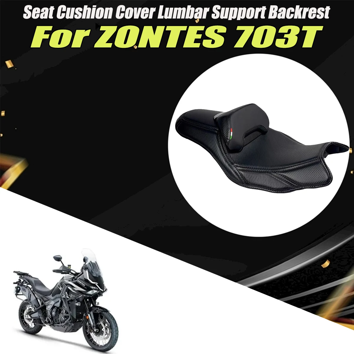 Accessory seat cover integrated seat cover backrest lumbar support Fit For ZONTES 703T 2026