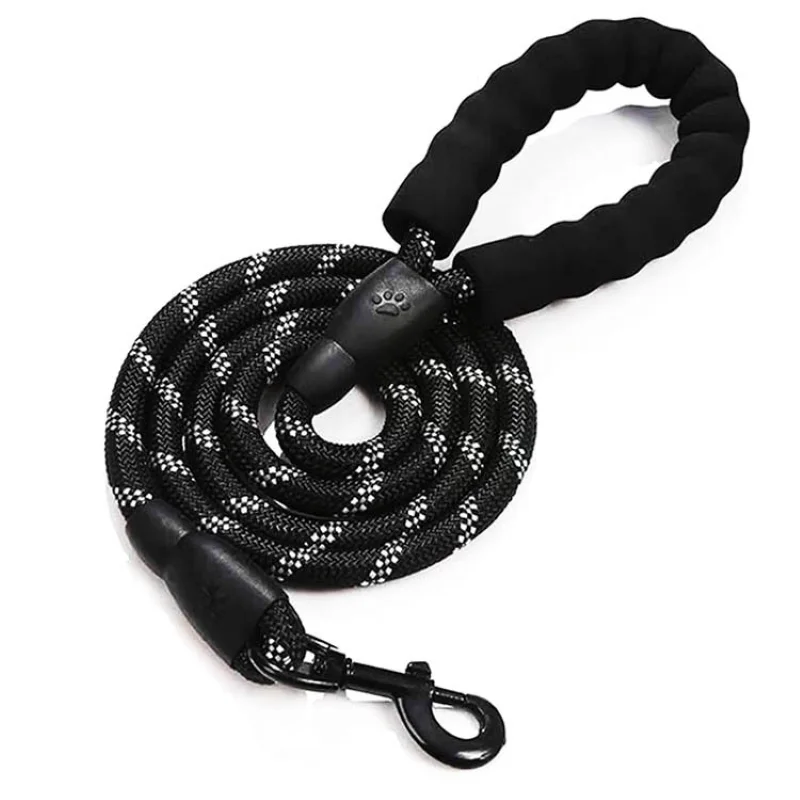 

Reflective Dog Leash 1.5m Nylon Dogs Leash Comfortable Padded Handle Outdoor Walking Small Medium Large Dog Accessories Supplies