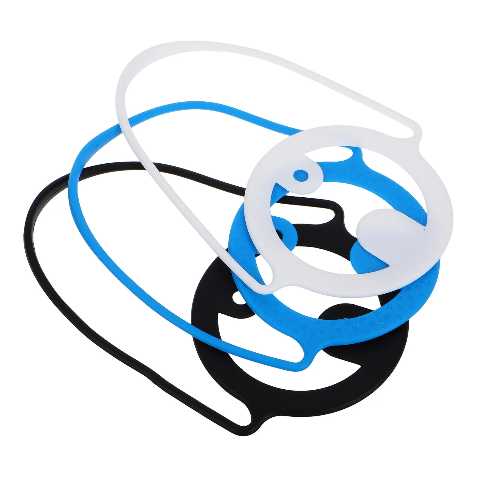 

3Pcs Silicone Beverage Carrier Reusable Coffee Tea Holder Portable Take Out Cup Sleeve Travel Drink Holder Insulated Handle