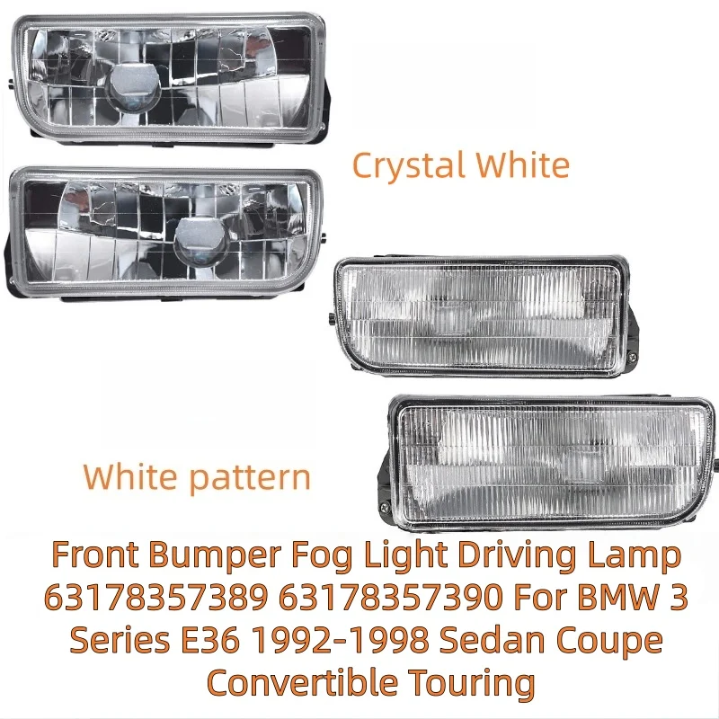 Front Bumper Fog Light Driving Lamp 63178357389 63178357390 For BMW 3 Series E36 1992-1998 Sedan Coupe Convertible Touring