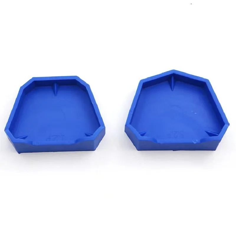 Base de silicona para modelismo Dental, bandeja para dentaduras postizas, herramientas para dentistas, 6 unidades por Set