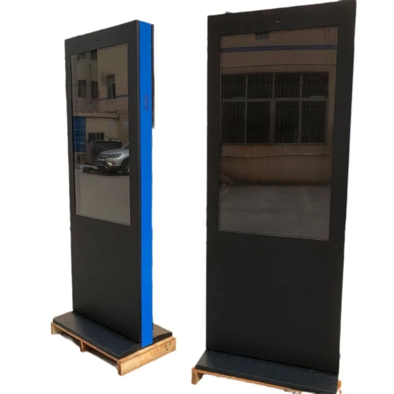 Thin and light out-of-home advertising machine Vertical highlight LCD screen
