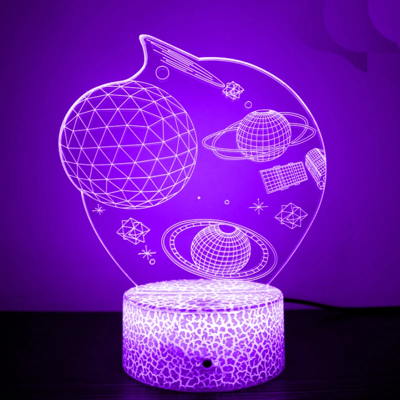 

Solar System 3D Optical Illusion Table Lamp Universe Space Galaxy Night Light for Kids Room Decor Light Gift for Boys and Girls