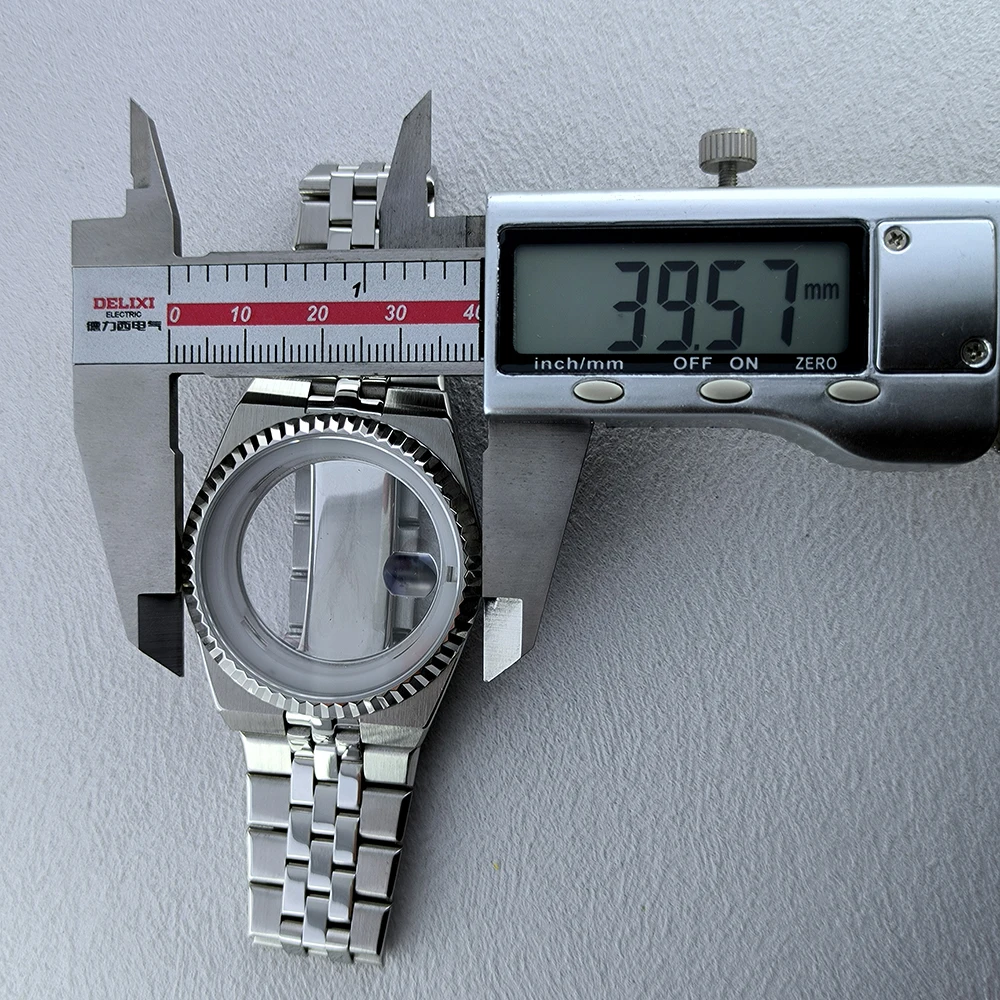 Корпус часов NH35 39,5 мм, сапфировое стекло, высококачественные автоматические механические часы, мужской корпус часов, подходит для механизма NH35