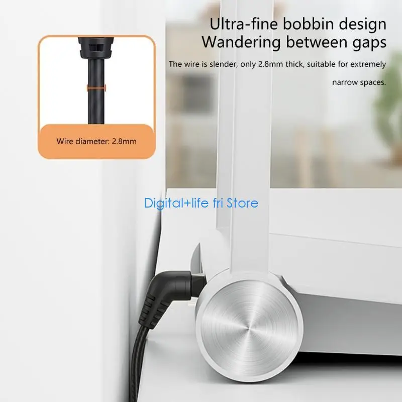 E06D Cat6A Ethernet Cable 360 Degree Rotatable 10Gbps 500MHz Cat6A LAN Networking Cable RJ45 Cord for Modem Routers Gaming