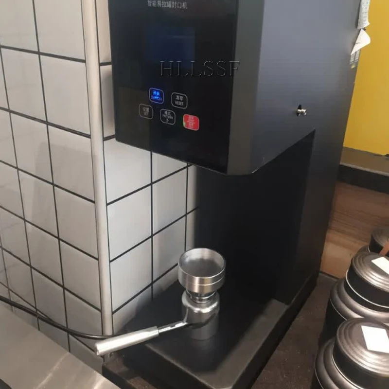 220V/110V Can sealing machine milk tea shop commercial beverage sealing cup semi-automatic sealing plastic bottle can lid 55mm