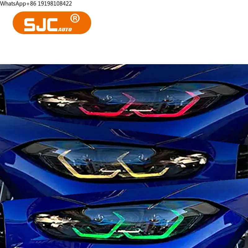 SJC RGB Car DRL Module for BMW G80 M3&G82 G83 M4 RGB Style Daytime Running Head Lights Modified Car Accessories Front Modules