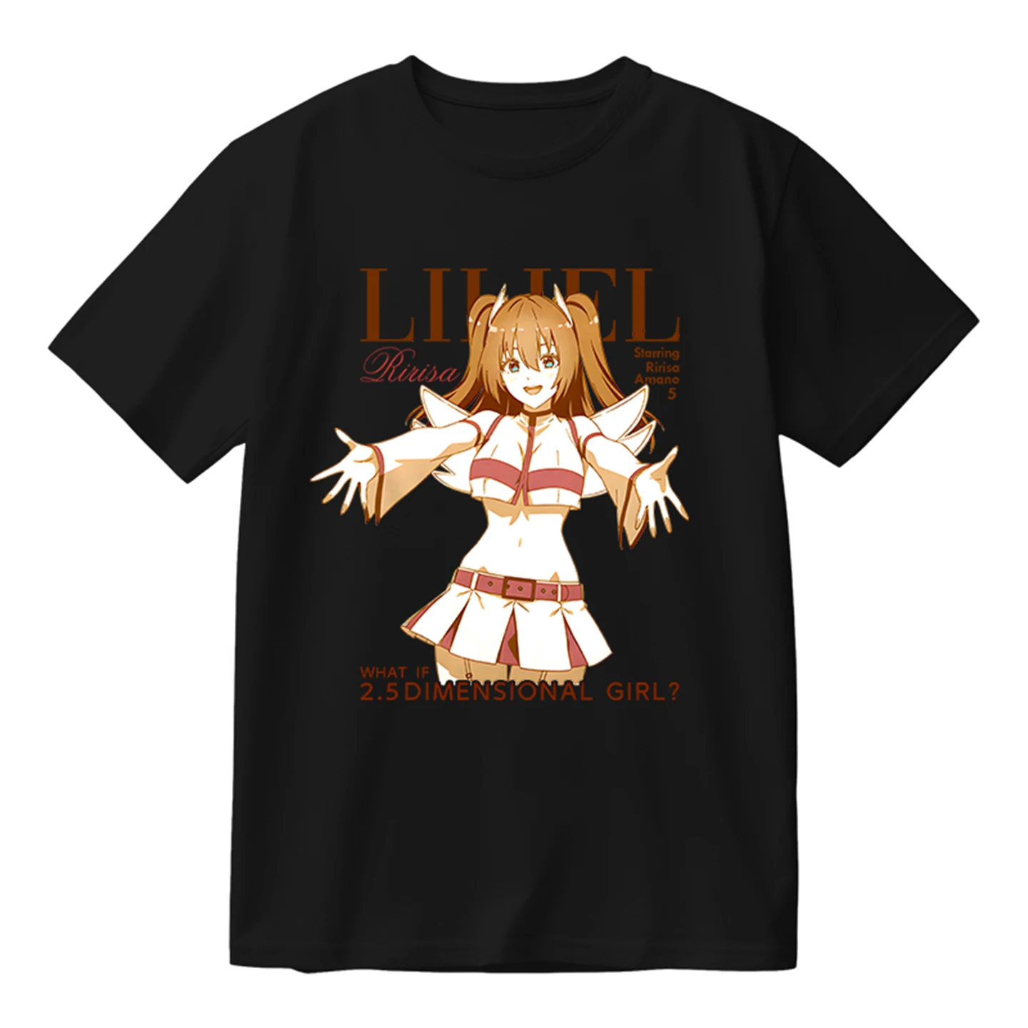 

2.5 Jigen no Ririsa Anime cotton short-sleeve T-shirts