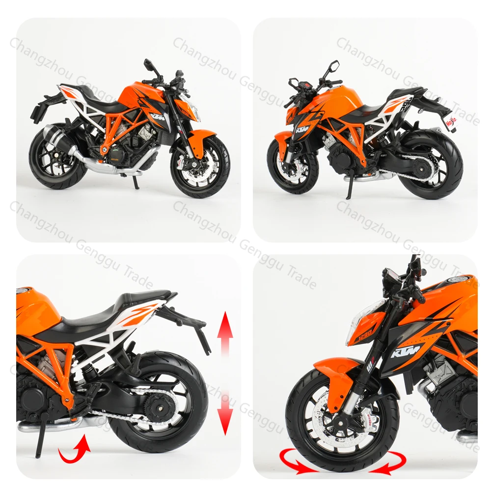 Коллекционные машины Maisto 1:12 KTM-1290 Super Duke R, литые, оранжевые, хобби, модель мотоцикла, игрушки