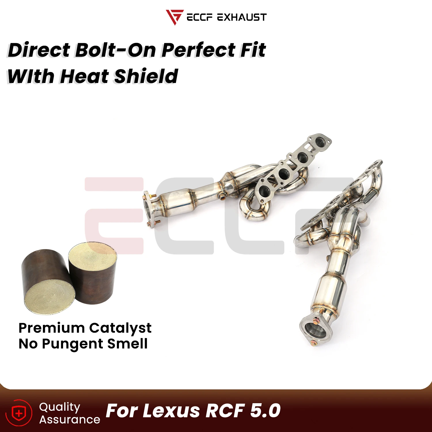 

Sporty Stainless Steel Equivalent Length Headers For Lexus RCF 5.0 Aggressive Exhaust Sound Plug and Play Performance Upgrade