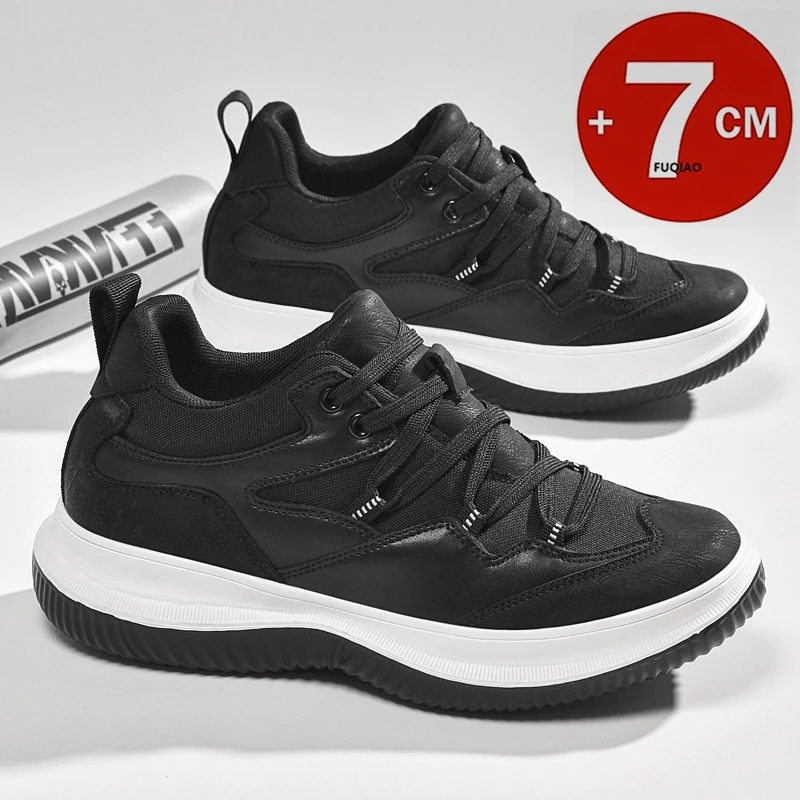 

Мужские спортивные кроссовки-увеличители роста на 7 см: невидимое увеличение роста, дышащие, универсальные, для весны и лета