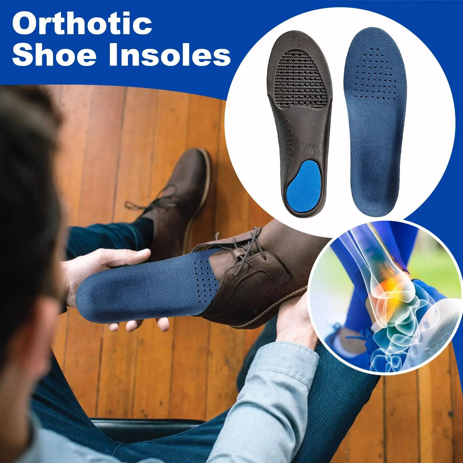 Arch Support Insoles Work Boot Insoles Flat Feet Cushion For Sports Activities Long Walks Running Gym Workouts Standing Jobs