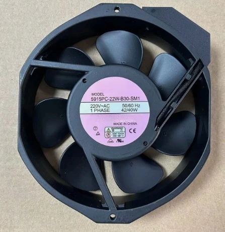 

Brand New 5915PC-22W-B30-SM1 AC Electric Fan AC220V 42/40W 50/60Hz 172 * 150 * 38mm Expedited shipping