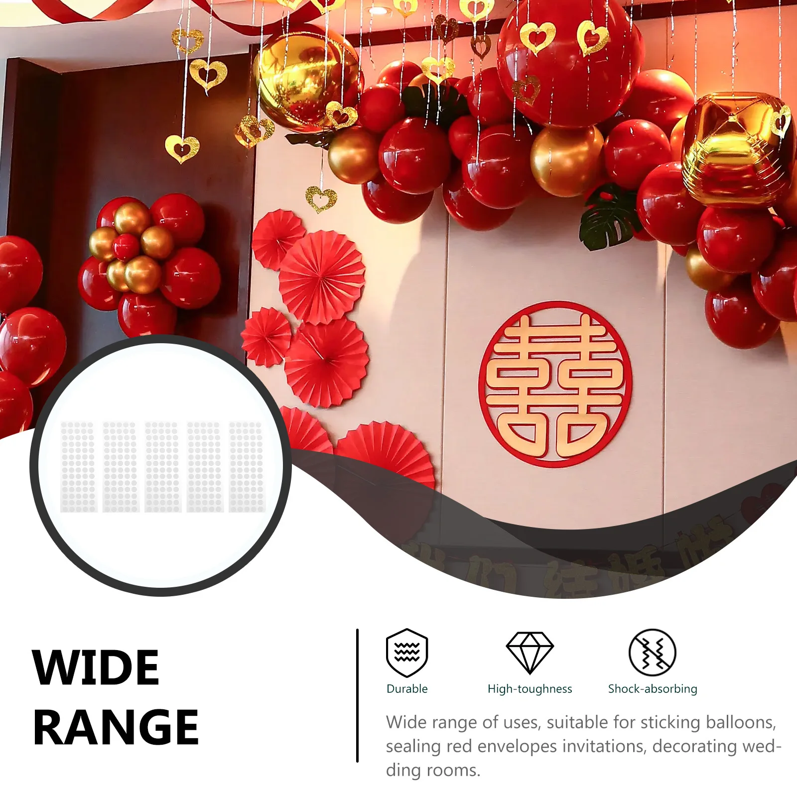 

Transparent Double Sided Adhesive Stickers No Trace Sticky Tape For Fixing Balloons Crafts Wedding Decor Adhesive