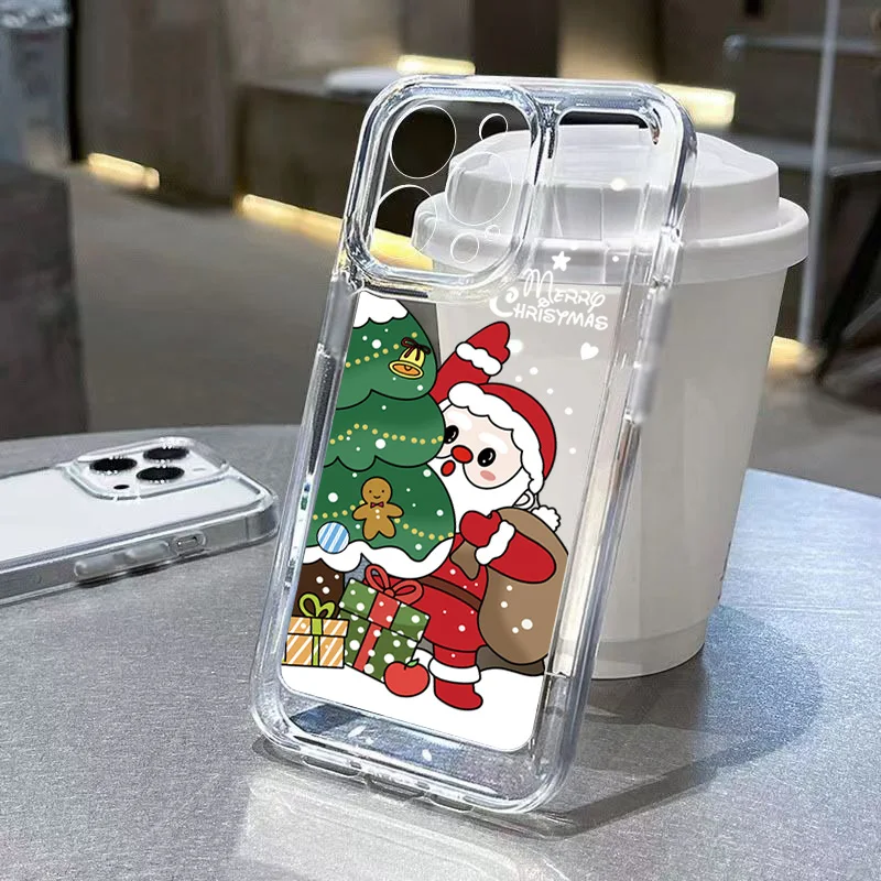 Christmas Xmas Coque Cover for Xiaomi Redmi Note 12 11 Pro Plus 5G Turbo Case Note 12S 11S 10S 10 9S 10C 12C 13C New Year Funda