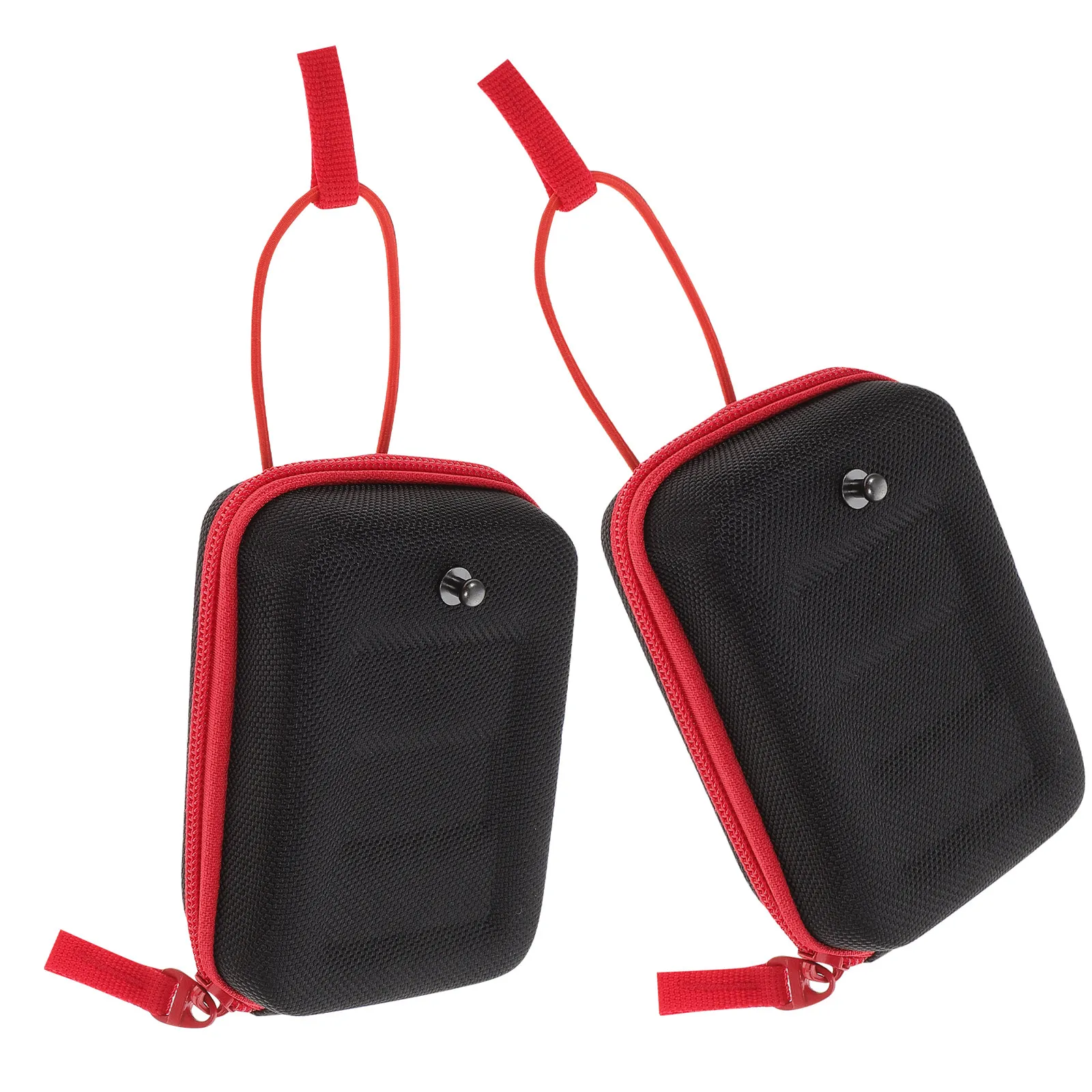 

Комплект из 2 чехлов для гольф-дальномеров: премиальный защитный чехол с красной молнией, компактный и легкий, для крепления к сумке для гольфа, для спортивных дальномеров