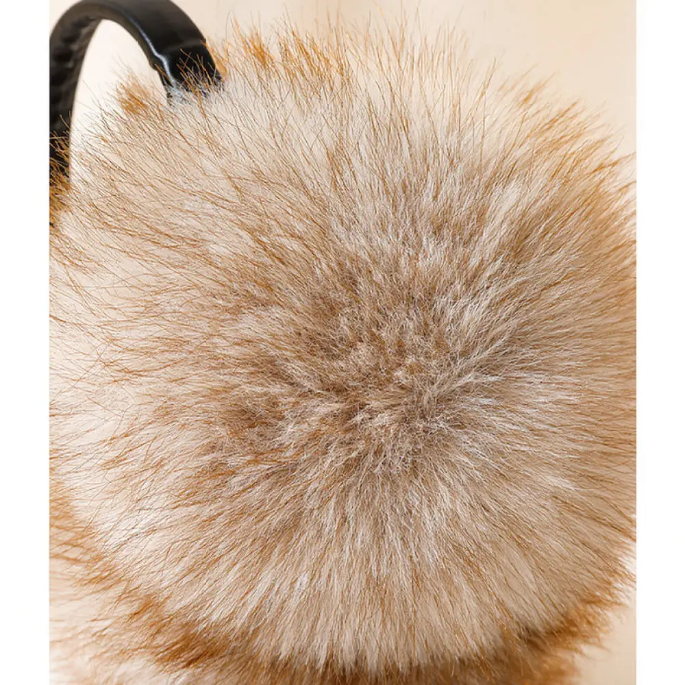Faux Fur Plush Ear Muffs For Qinruier Winter Warm Ear Protectors Thickened Cold Weather Accessories Unisex Outdoor Cycling