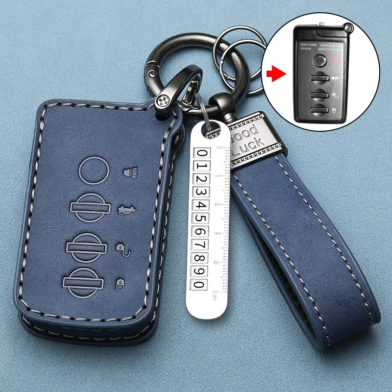 حافظة مفاتيح السيارة الجلدية لسوبارو فوجي XV STI Outback WRV BRZ امبريزا فورستر ليجاسي صعود سلسلة مفاتيح عن بعد غطاء فوب الملحقات