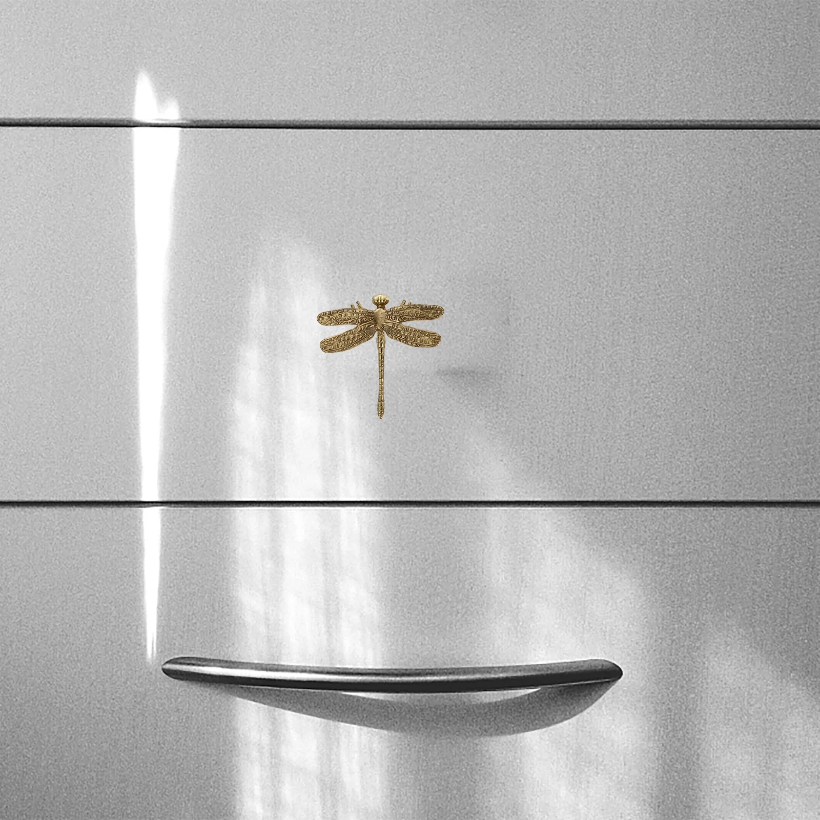 

1pc Copper Dragonfly Cabinet Knobs Durable Decorative Handles for Wardrobe Drawer Furniture Door Hardware Accessories