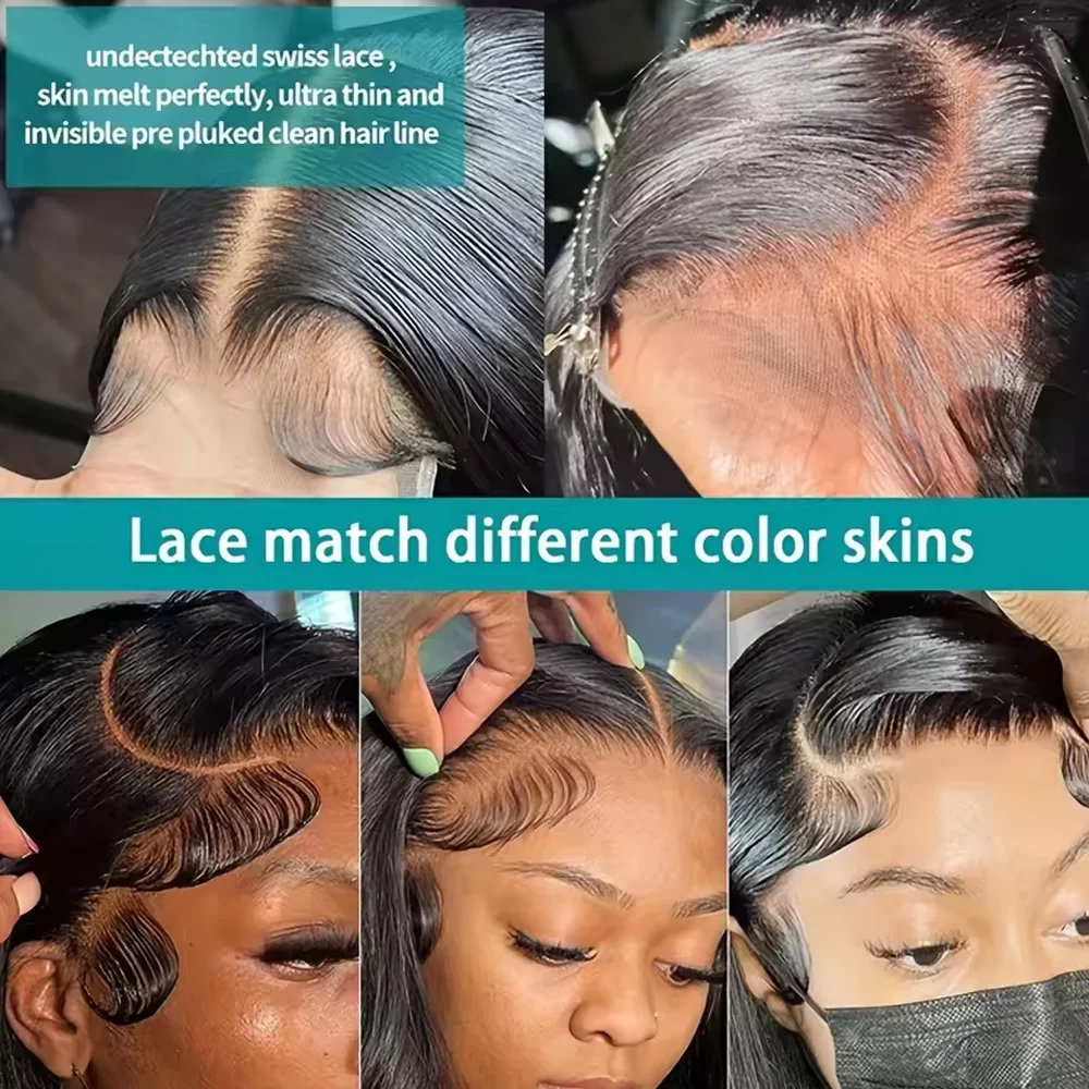 مستقيم 20 42 بوصة قبل قطعها قبل قطع الدانتيل غلويليس الباروكات شعر الإنسان 13X6 HD الدانتيل الباروكة الأمامية 250% شعر طبيعي مفرود الباروكات #6