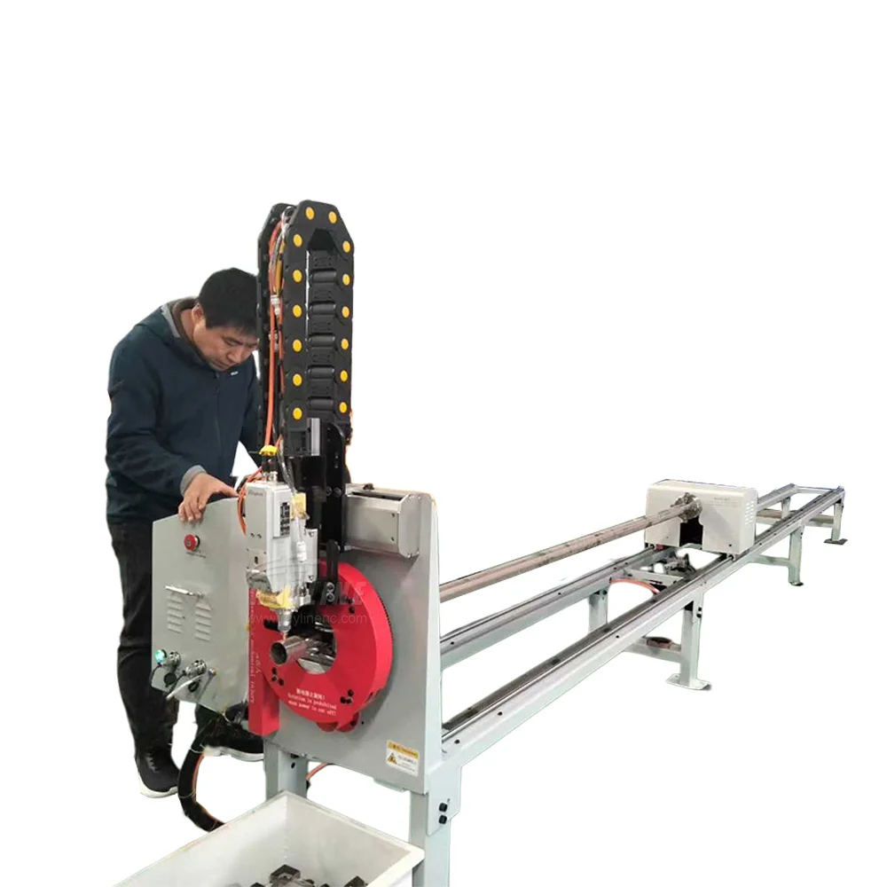 

5 in 1 Laser Cutter Square Round Tube Angle Iron Fiber Metal Cutting Machine Free Ship
