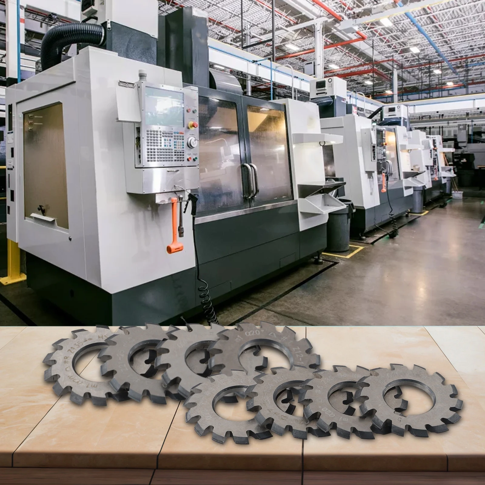 Simplify Gear Cutting Tasks with 8pcs HSS M1 Gear Cutters Set  22mm Diameter  20 Degree Pressure Angle  Reliable Performance