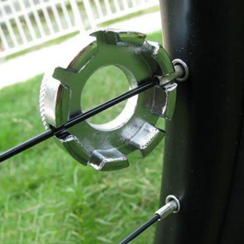 Herramienta de llave de radios de 8 ranuras para Bicicleta de montaña, herramienta de rueda de acero, Accesorios de ciclismo