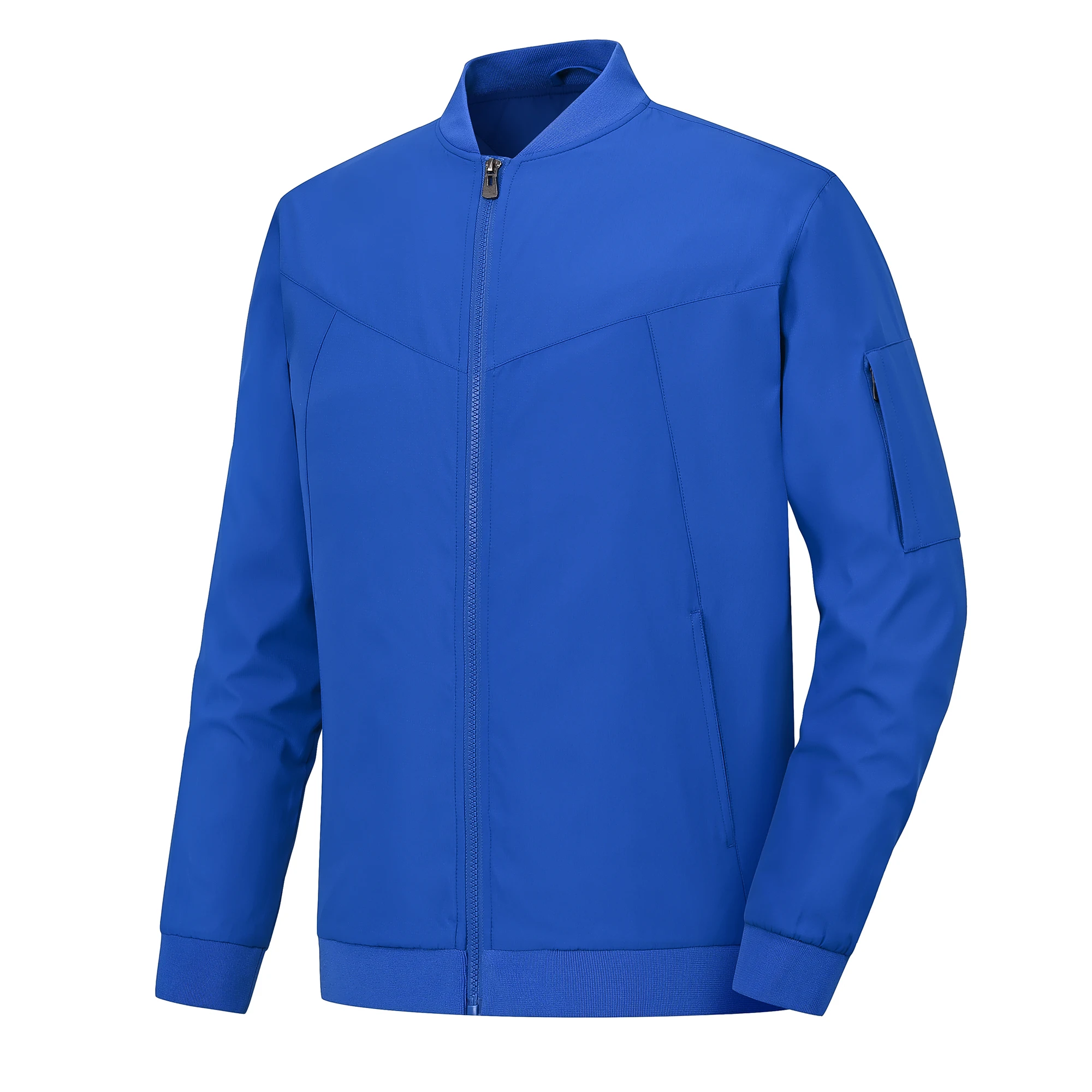 Men's Lightweight Windbreaker Jacket Causal Fashion Stylish BaseBall Coat with Side Inner Pocket for Work Golf Fishing 7