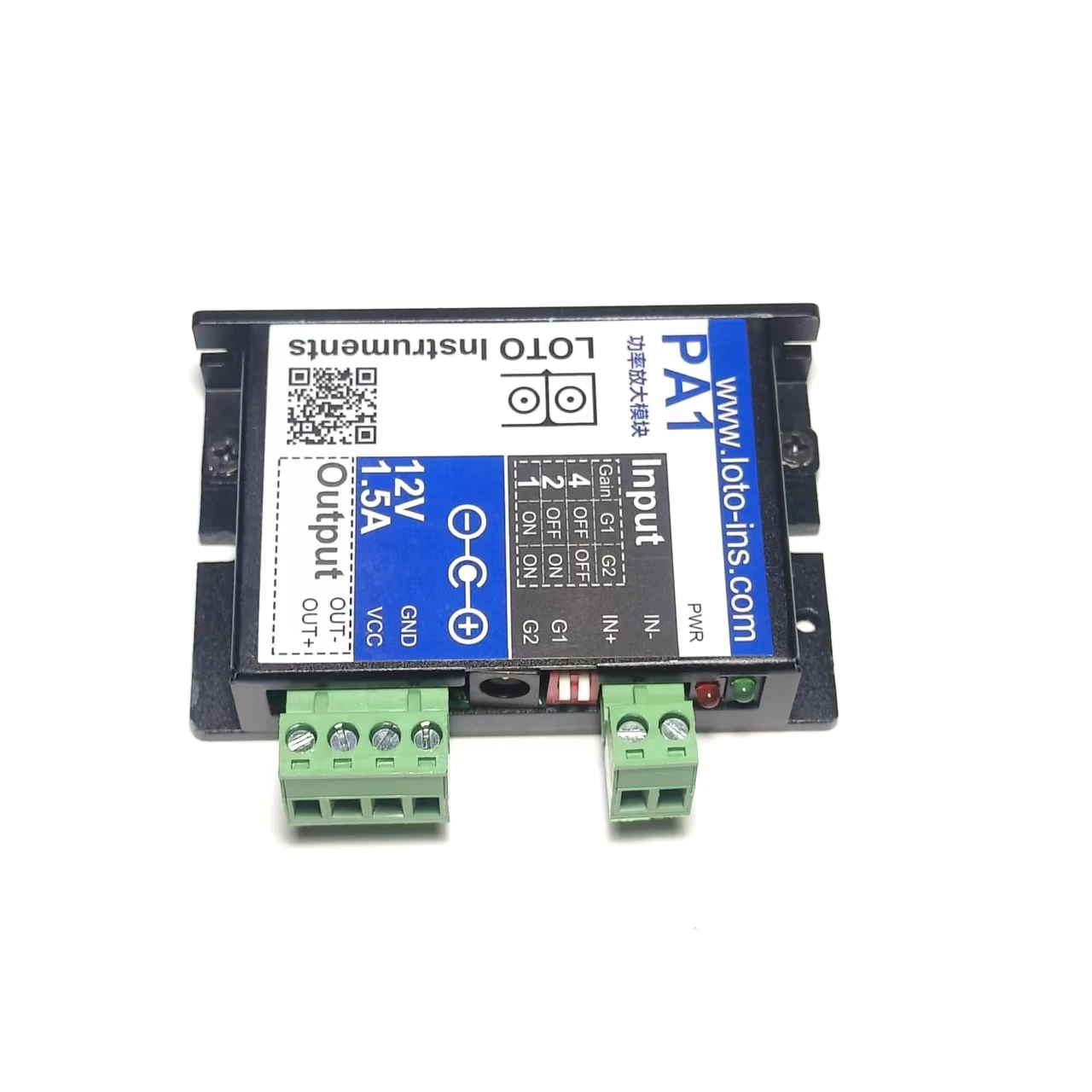 

LOTO PA1 Signal Amplifier, 1-Channel, 50KHz, ±10V, 1A, Up to 10W Output