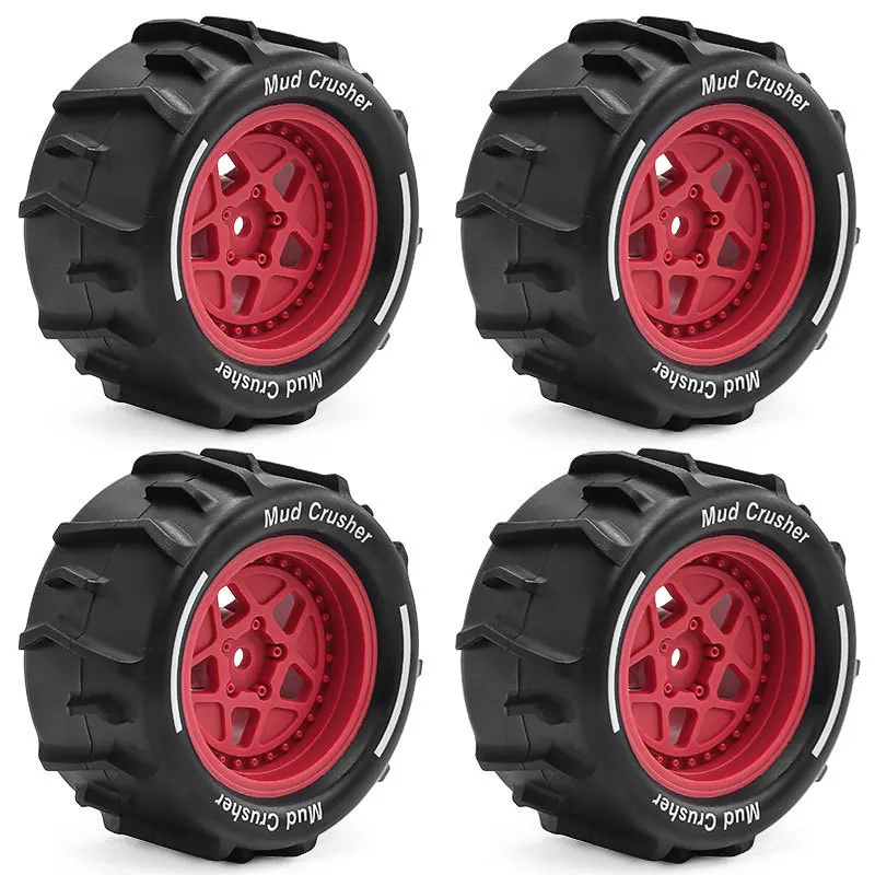 Für ARRMA RC Auto 1/18 GRANIT GROM 73mm 1/18 Desert Short Course Truck Sand Reifen Schnee Strand Reifen 12mm Rad Hex