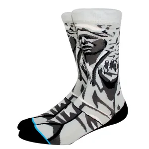 50 Style Mode lange Anime Männliche Socken Hip Hop Kreative weibliche Halb Cosplay Trend im Freien lustige Paar Happily Socken 36-45 10 Hauptverkaufskind -Tablet mit Chip - №9