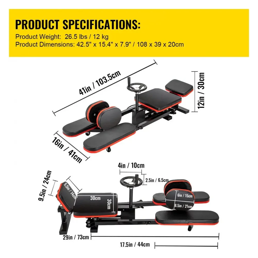 VEVOR Chân Miếng Dán Máy Chân Có Thể Điều Chỉnh Chia Tập Luyện Võ Thuật Gear Nhà Yoga Dance Tập Thể Dục Đào Tạo Thiết Bị