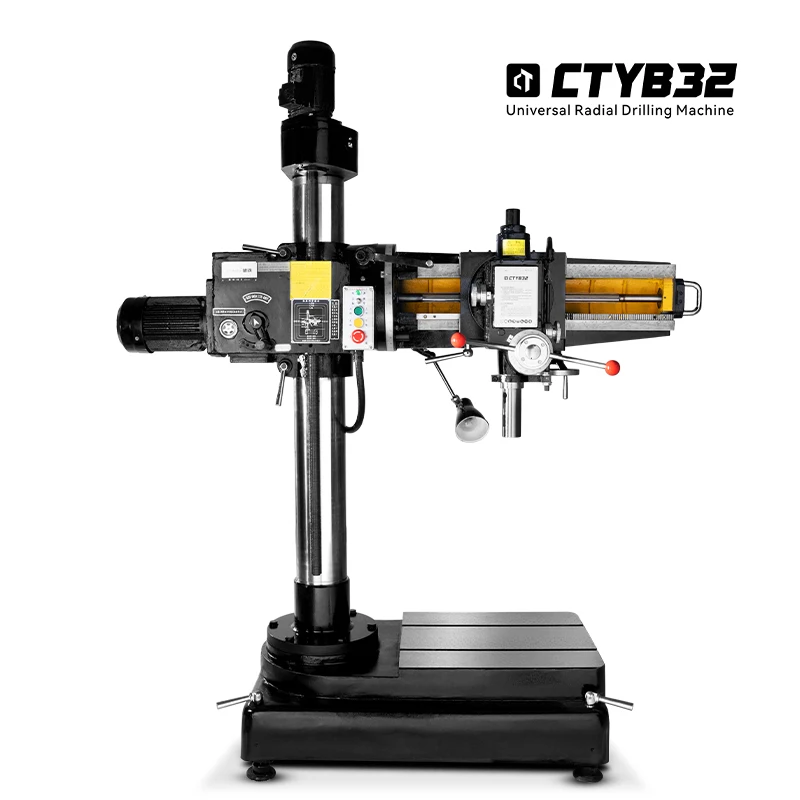 CTMACH CTYB32 Radial Arm Drill Press 1500W Universal Industrial Radial Drilling Machine Automatic Feed