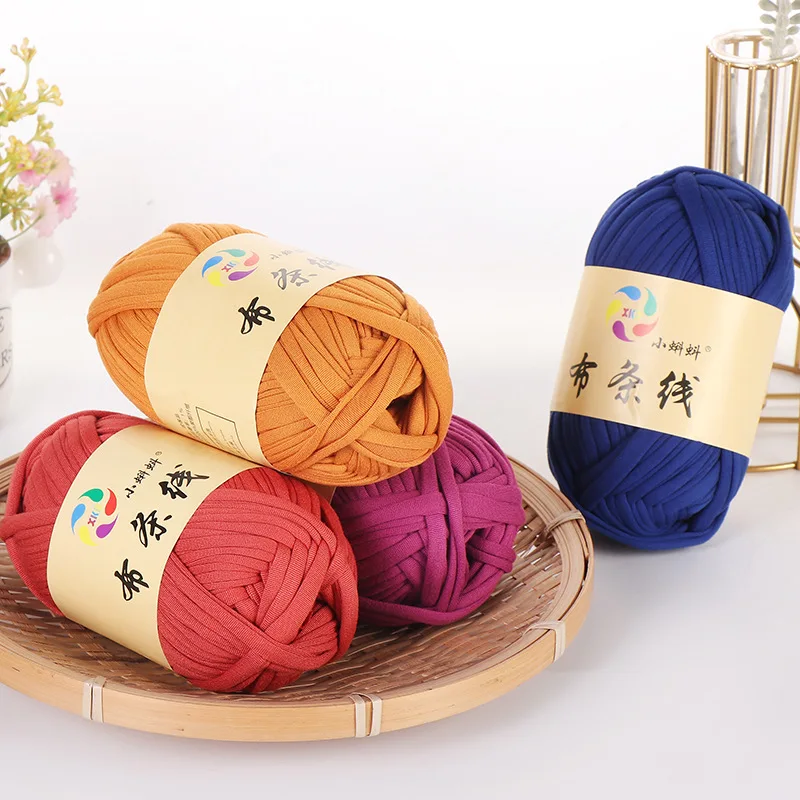 

Super Soft Thick Chunky Cotton Yarn for T Shirt, Knitting Blanket Carpet Handbag, Cushion, Crochet Cloth, Giant, 100g Ball, 5Pcs