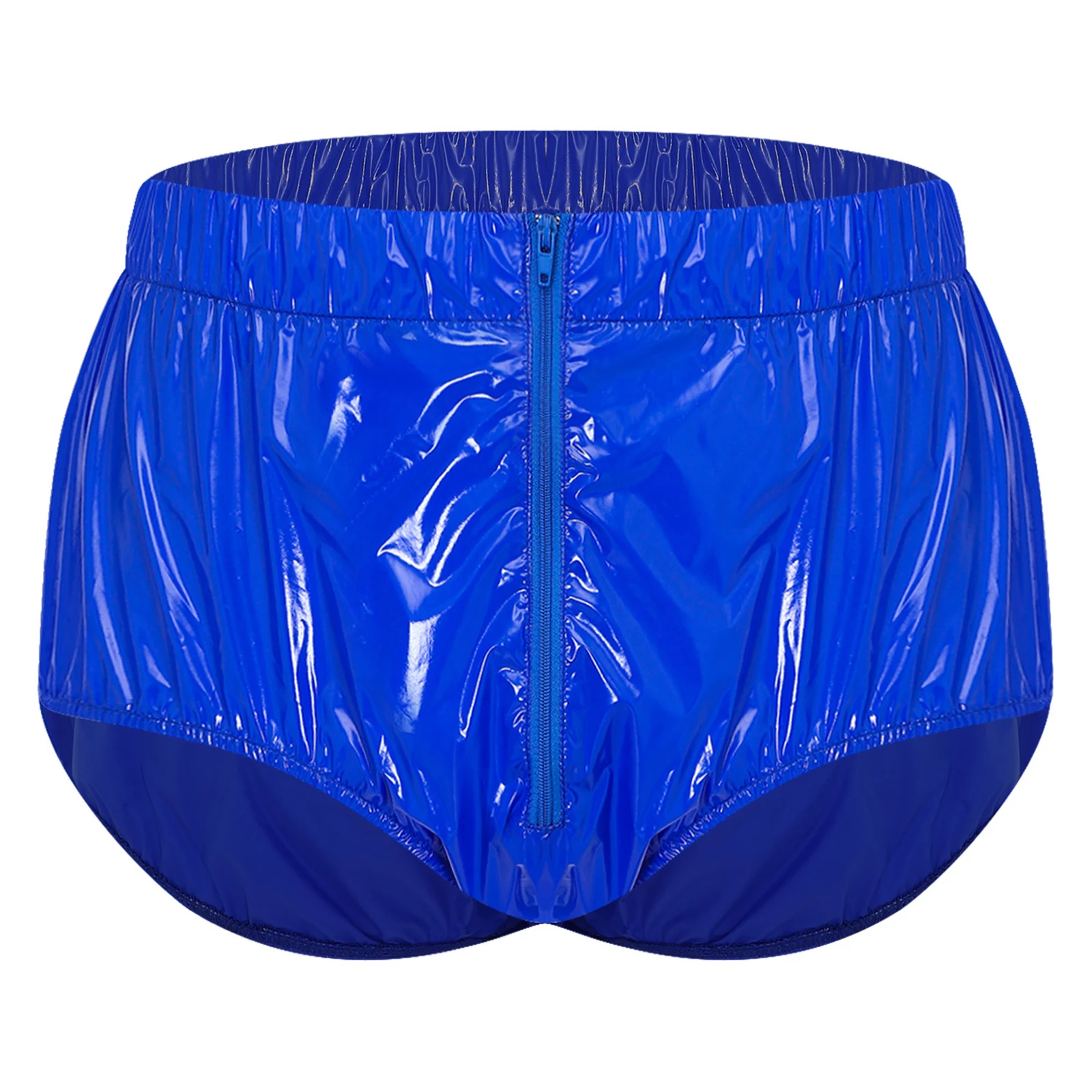 

Mens Waterproof Diaper Cover Underwear Front Zipper Elastic Waistband Leakproof Briefs Swimwear Adaptive Special Needs Panties