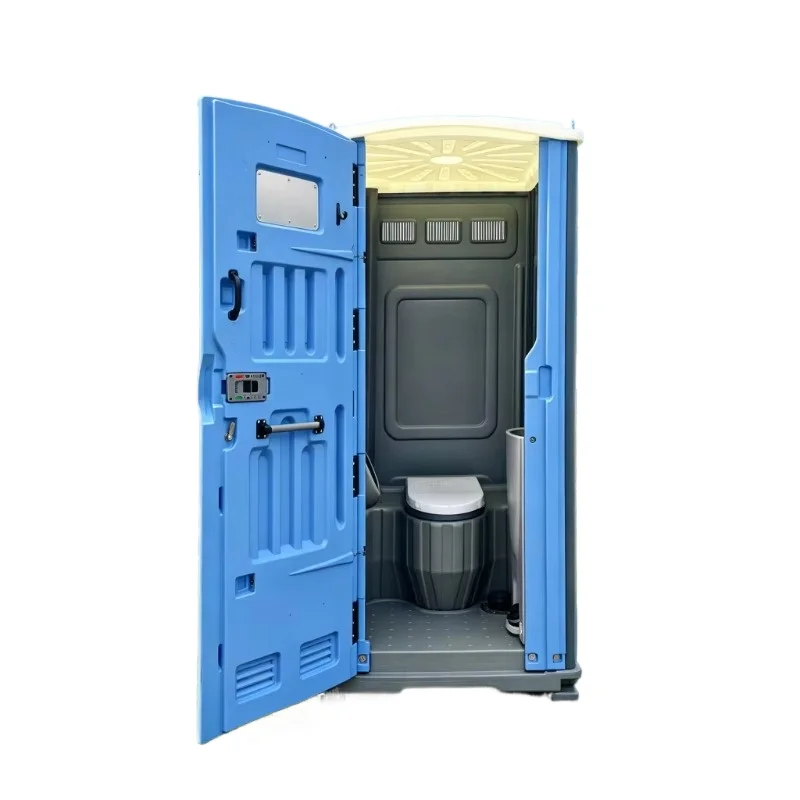 Portable outdoor eco-friendly and durable material toilet with shower, suitable for use in parks, bedrooms, and kitchens