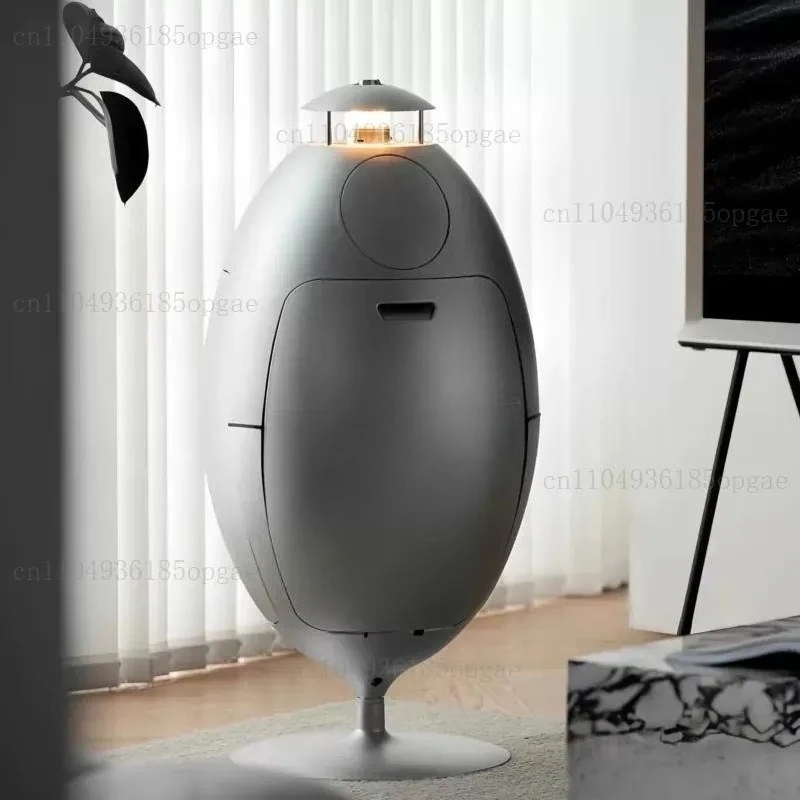 Trash Can Egg-shaped Home Kitchen Room Dining Room Bedroom Light Luxury High-end High-value Rotating Classification