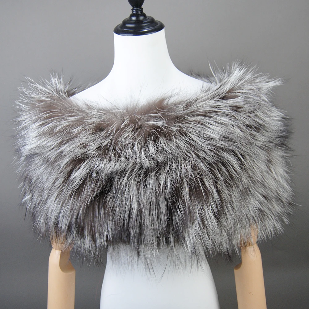 Fashion New Women 100% Natural Fox Fur Scarf Shawl Bra Underwear Women\'s Fur Coat Real Fox Fur Coat Natural Fox Fur Mini Skirt