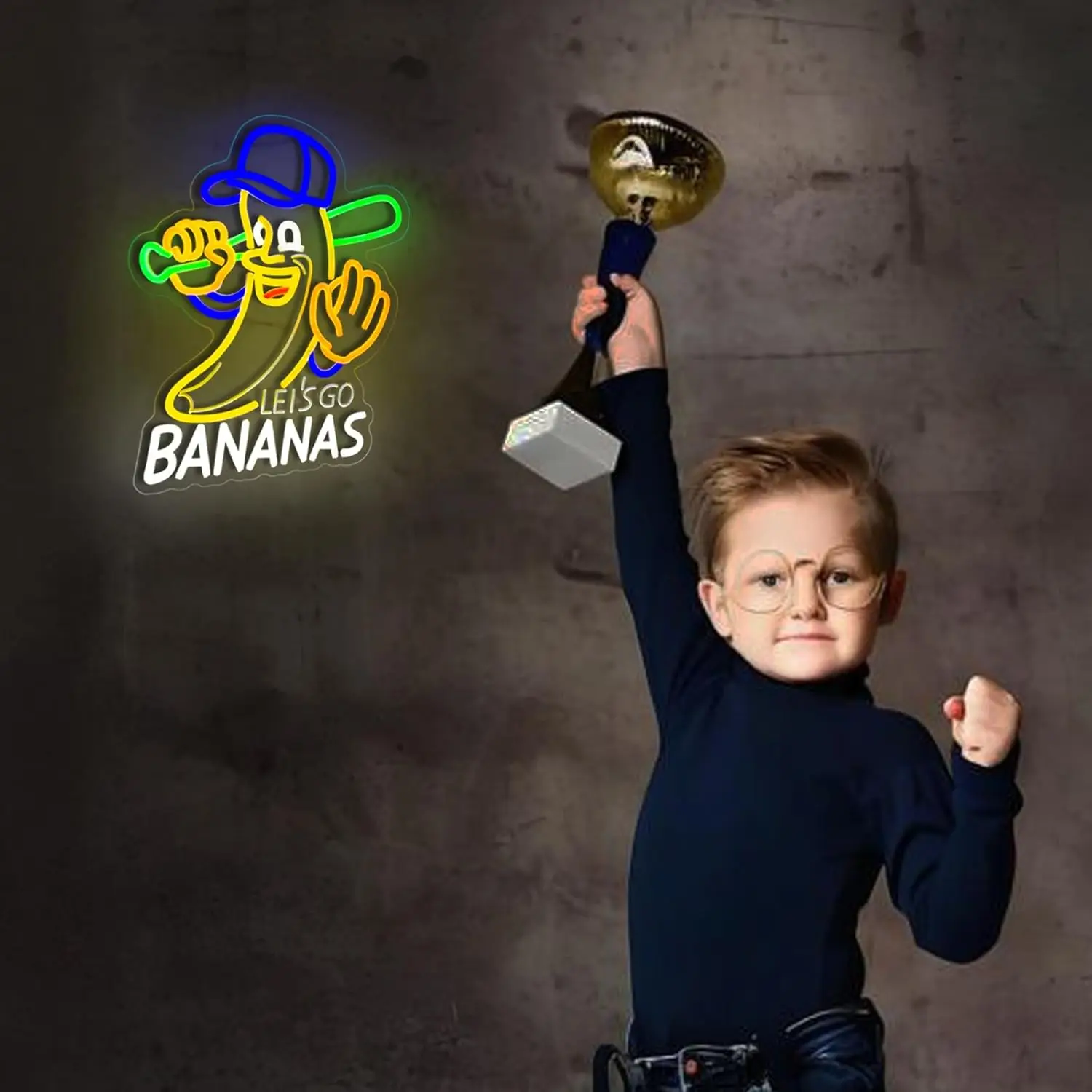 دعونا نذهب الموز النيون USB عكس الضوء LED ضوء النيون تسجيل جدار الفن الديكور ل غرفة نوم غرفة معيشة بار هدايا الحفلات #3