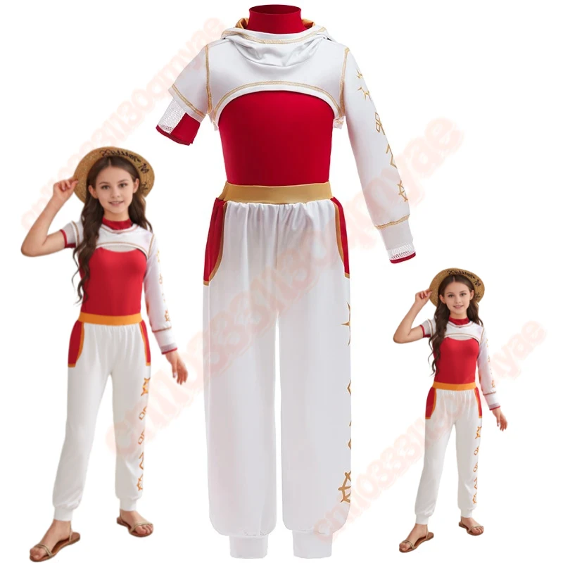 

Girls Zombies Nova Cosplay Costume Set Kids Hoodies Top With Pants For Children Halloween School Themed Party Dress Up Outfit