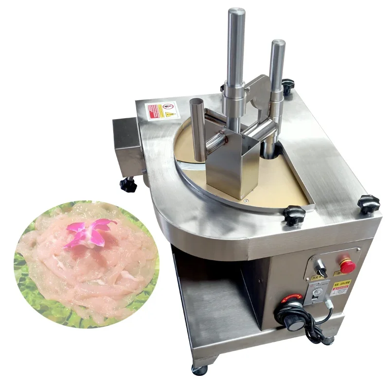 

Автоматическая настольная мясорезка для свежего мяса с регулировкой толщины 0,5-14 мм, из нержавеющей стали