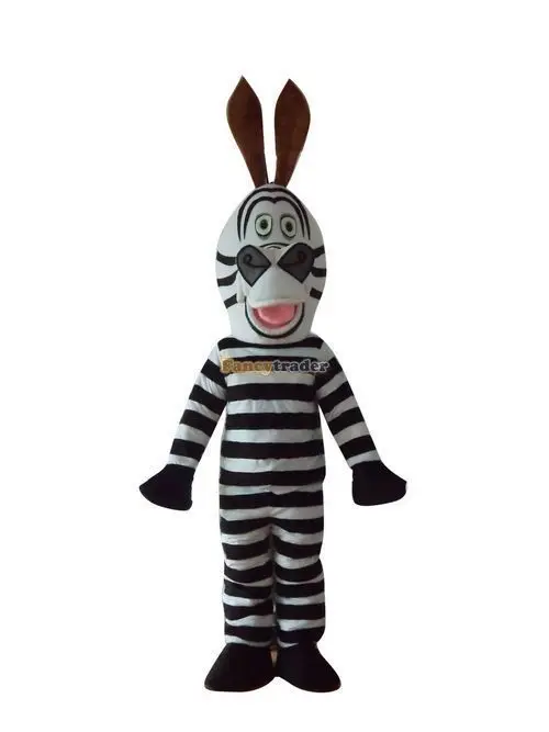 Nieuwe Volwassen Halloween Kerst Schattige Zebra Mascotte Fancy Cartoon Mascotte Kostuum Pluche Fancy Dress Mascotte Kostuum